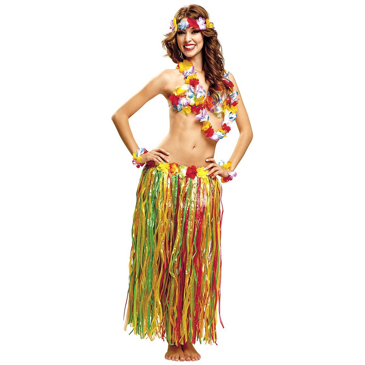 Costum Deghizare pentru Adulți My Other Me Hawaiiană (80 cm) Set