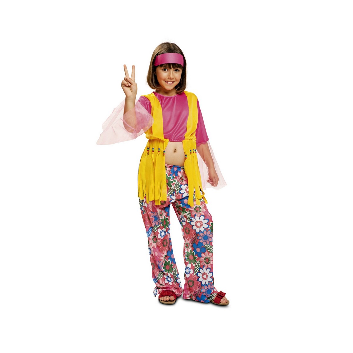 Costum Deghizare pentru Copii My Other Me Flower Hippie 3-4 Ani