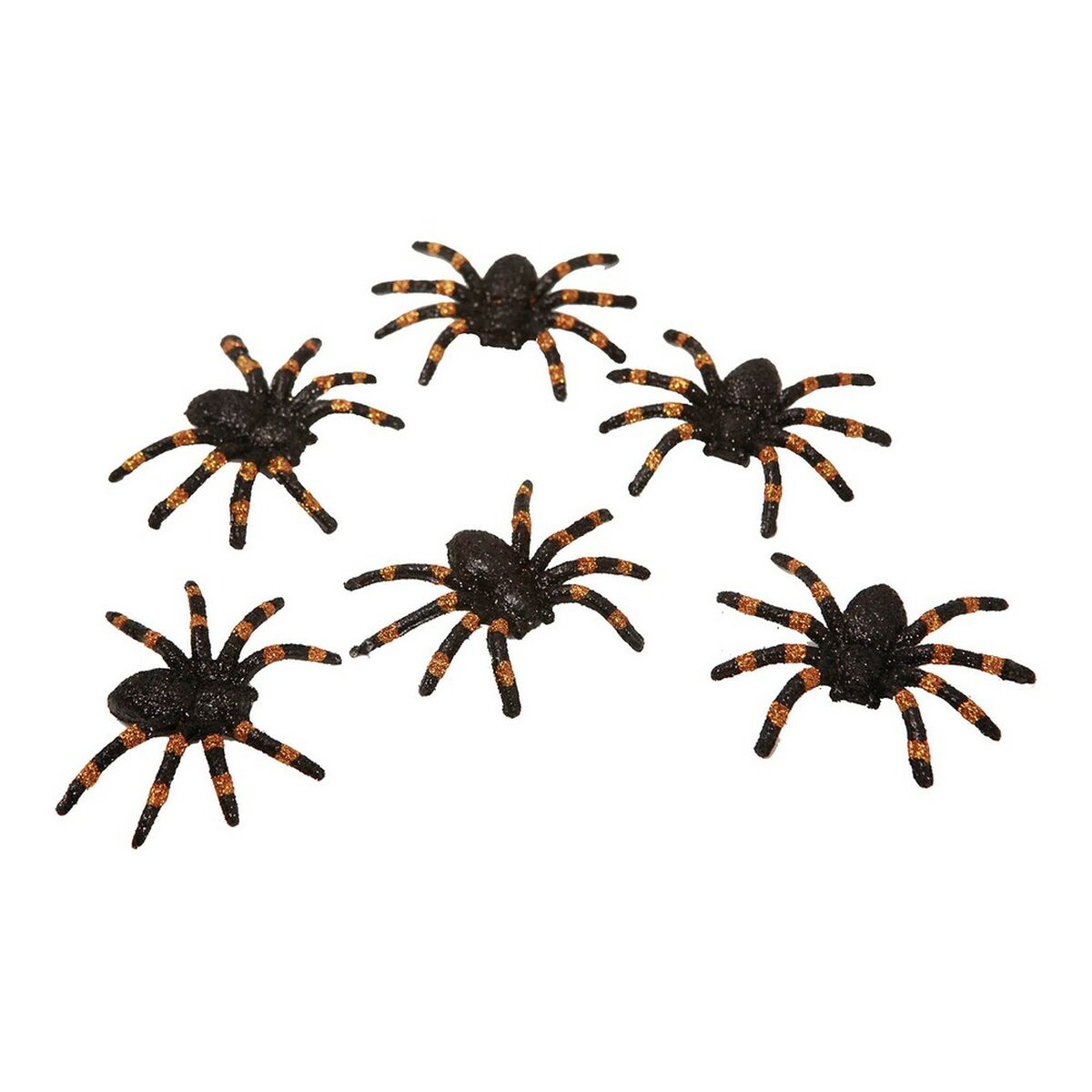 Decorațiune pentru Halloween My Other Me Păianjen Strălucitor (6 uds) (6 x 7 cm)