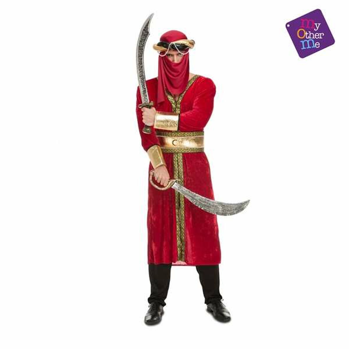 Costum Deghizare pentru Adulți Arab Warrior Mărimea M/L Roșu M