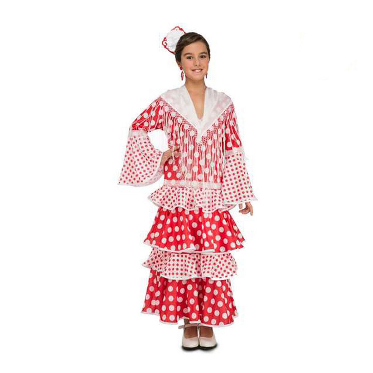 Costum My Other Me Rocío Roșu Dansatoare de Flamenco - Mărime 7-9 Ani