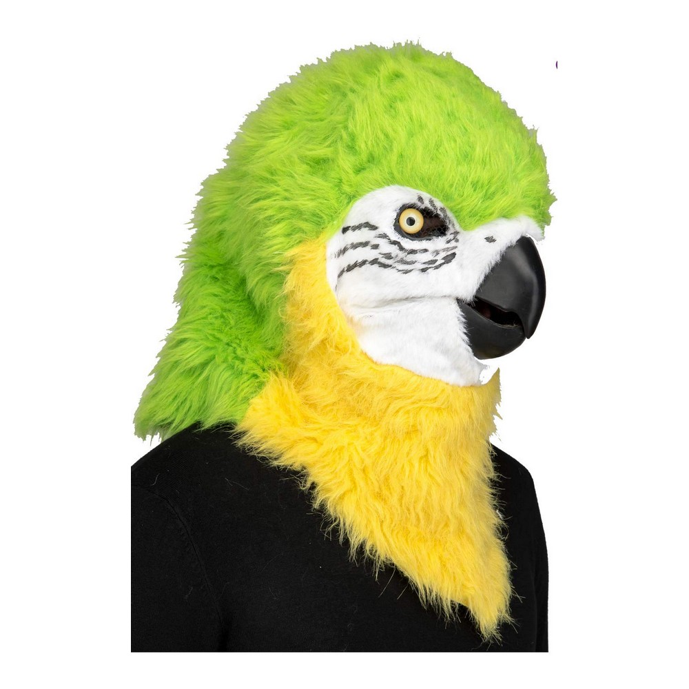 Mască My Other Me Verde Mărime unică Papagal Adulți Maxilarul articulat