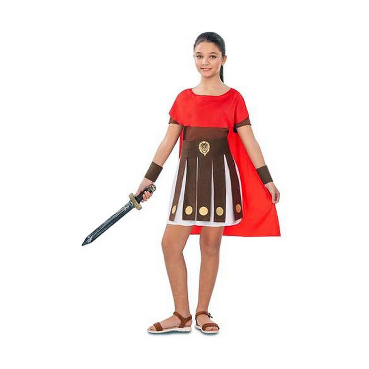 Costum Deghizare pentru Copii My Other Me Războinică Romană - Mărime 10-12 Ani