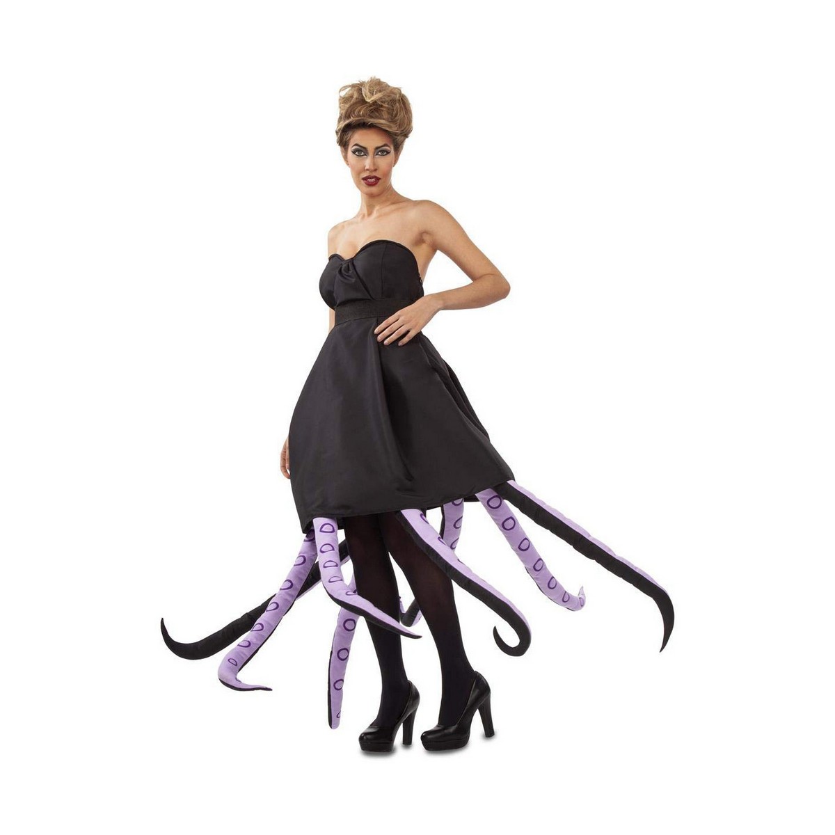 Costum Deghizare pentru Adulți My Other Me Octopus Lady Ursula Negru Rochie Mărimea M/L