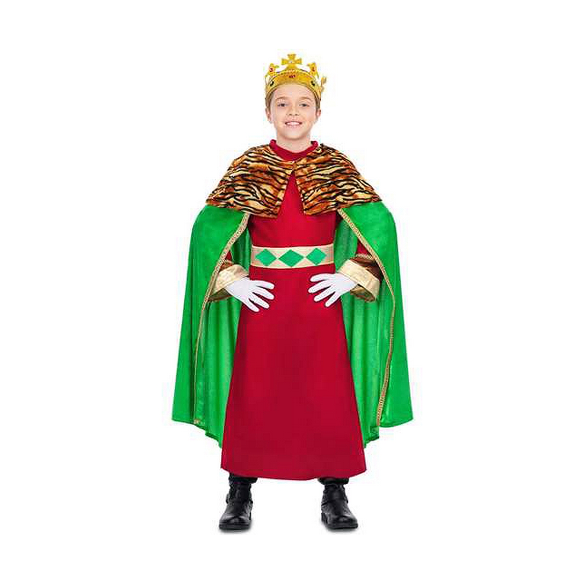 Costum Deghizare pentru Copii My Other Me Verde Rege Mag - Mărime 10-12 Ani