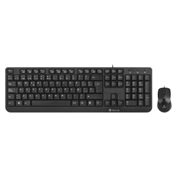 Tastatură și Mouse NGS Cocoa Kit (2 pcs) Negru