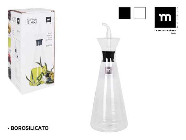 Dispenser pentru Ulei La Mediterránea Igari Sticlă borosilicată - Capacitate 1000 cc