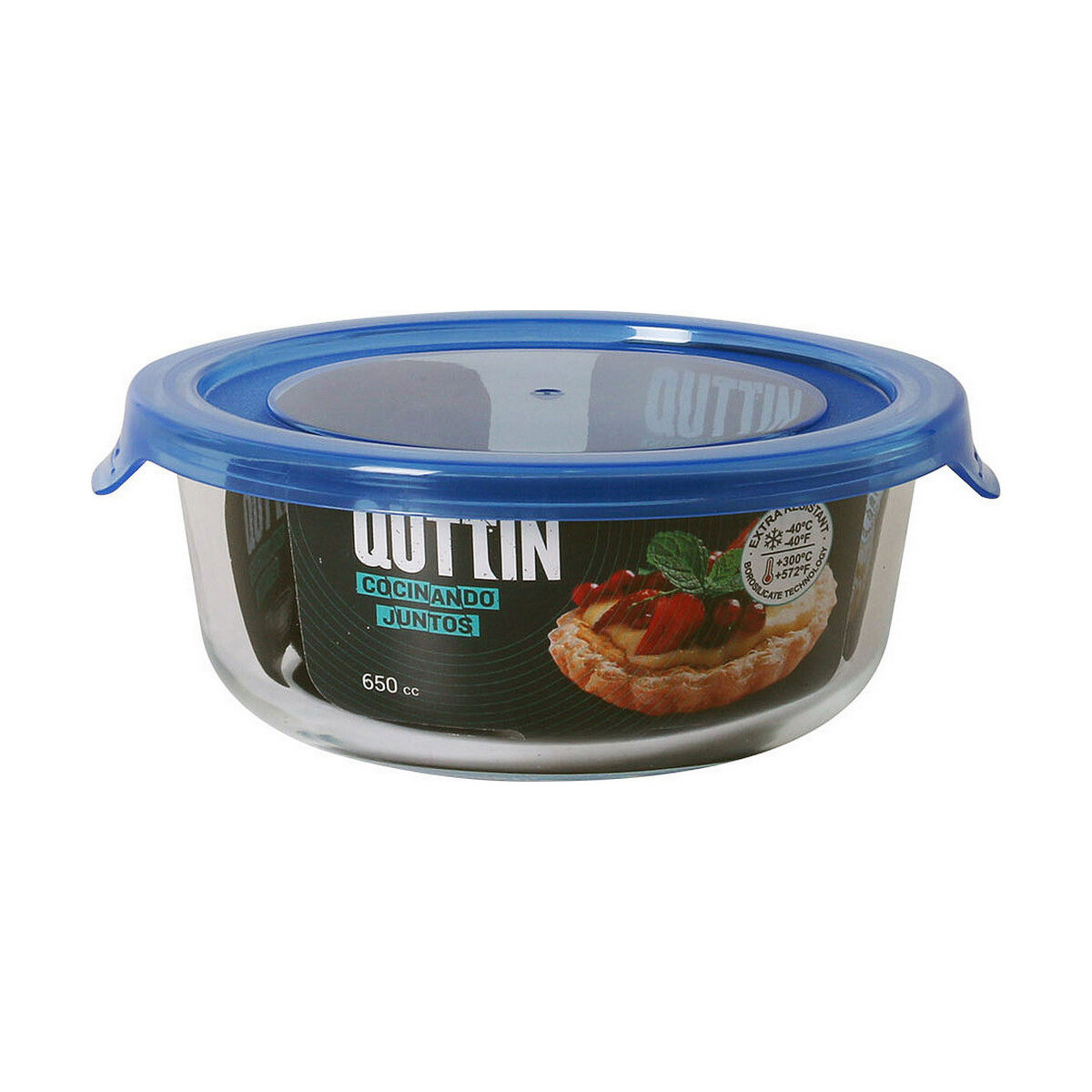 Cutie pentru Prânz Quttin   Rotundă Albastru ø 15,5 x 6 cm 650 ml