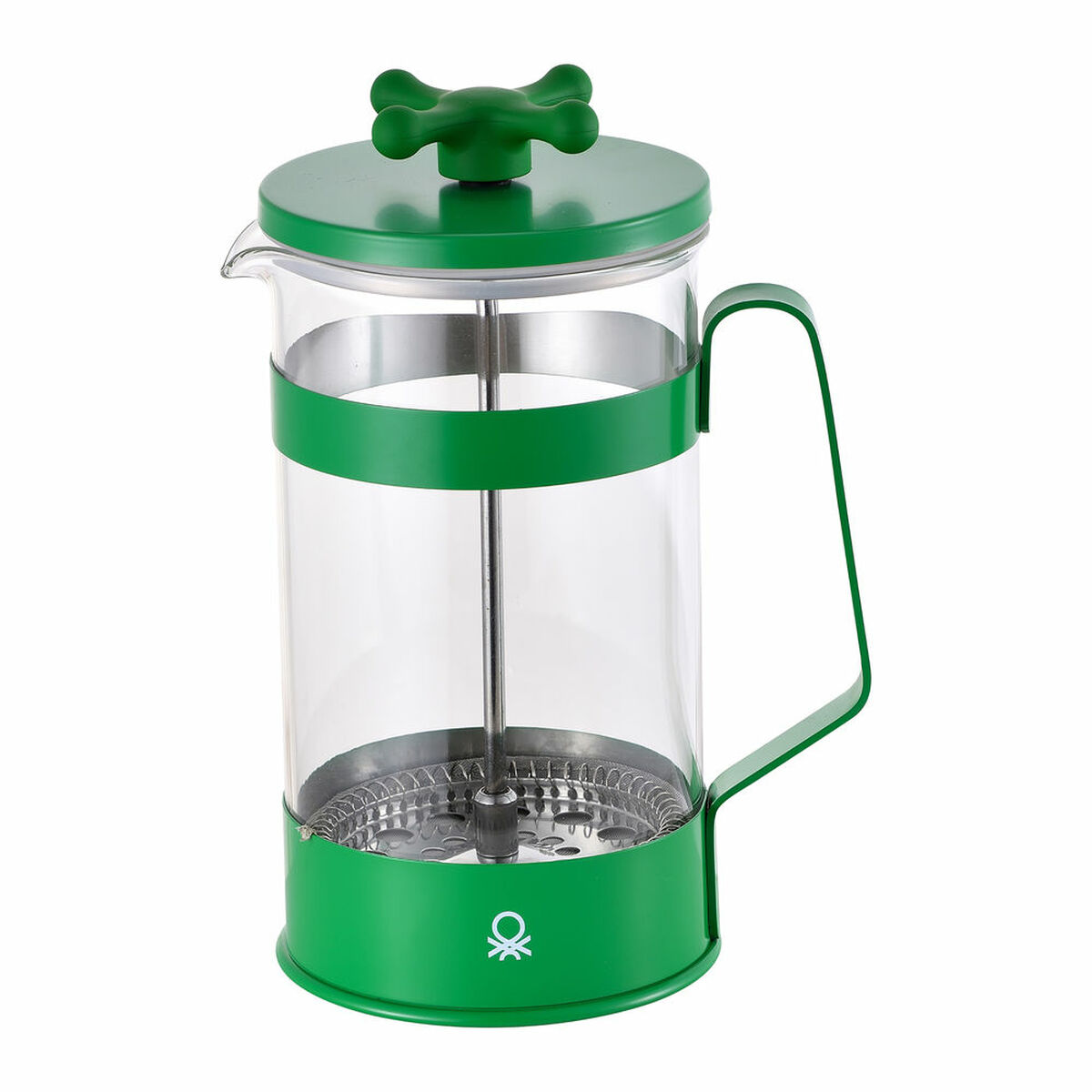Cafetieră cu Piston Benetton Verde Sticlă borosilicată (600 ml)