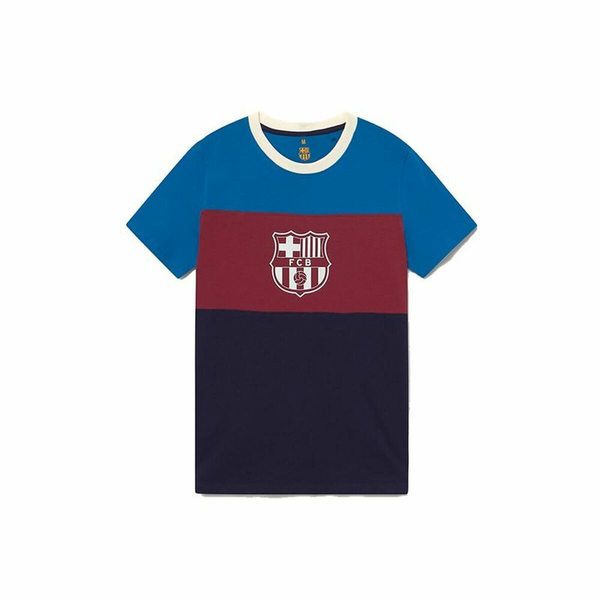 Tricou de Fotbal cu Mânecă Scurtă Bărbat F.C. Barcelona Albastru - Mărime XL