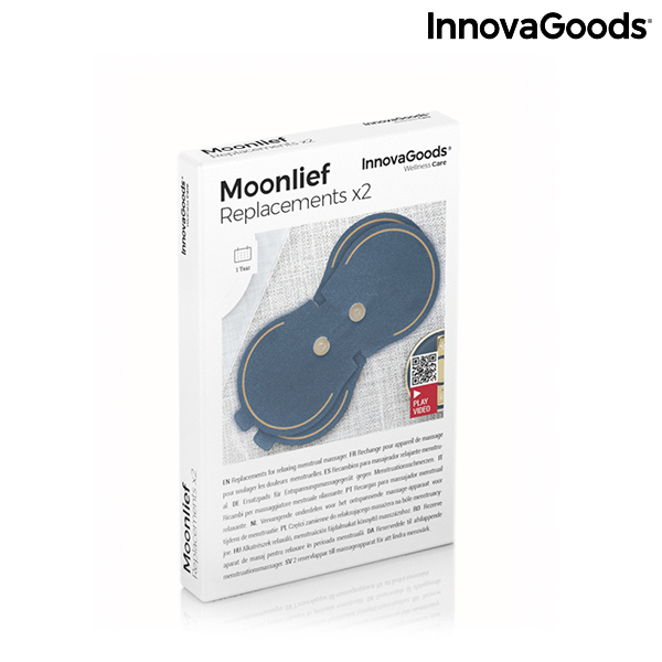 Plasturi de înlocuire pentru aparatul de masaj relaxant menstrual Moonlief InnovaGoods (Pachet de 2)