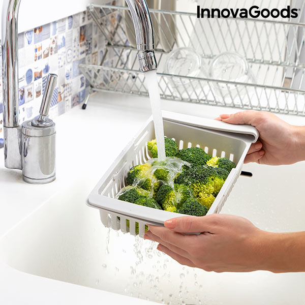 Organizator de frigider reglabil Friwer InnovaGoods (pachet de 2)