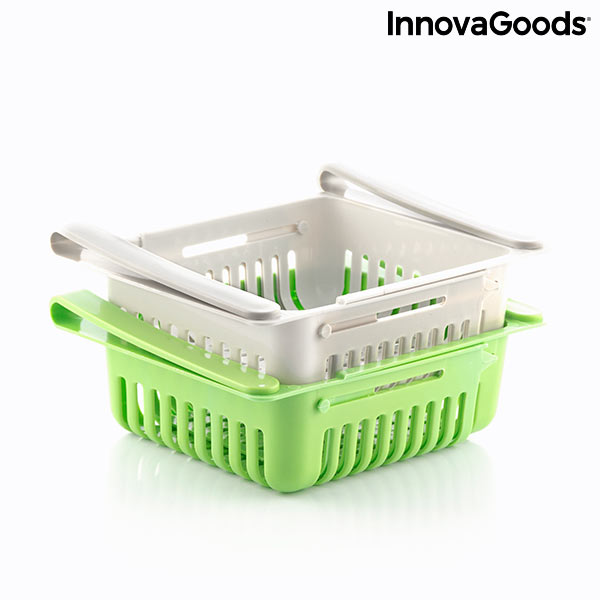 Organizator de frigider reglabil Friwer InnovaGoods (pachet de 2)