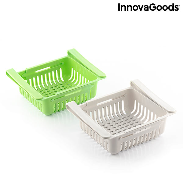 Organizator de frigider reglabil Friwer InnovaGoods (pachet de 2)