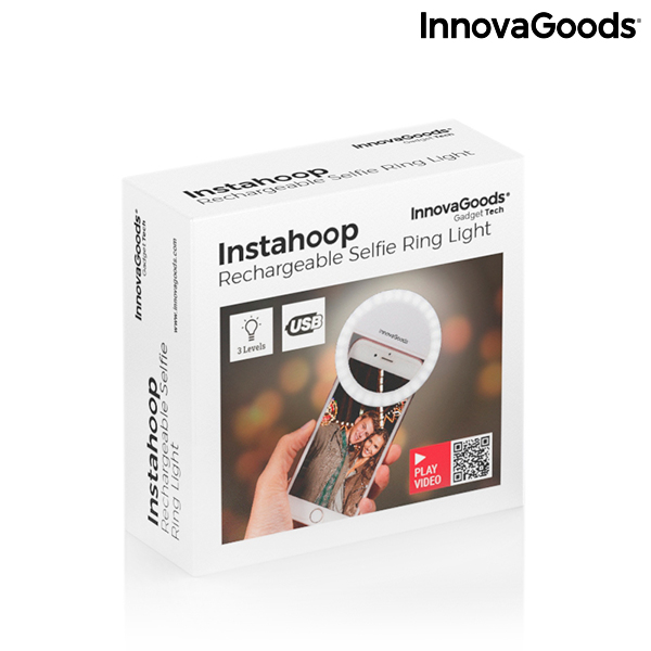 Ring-light reîncărcabil pentru Selfie Instahoop InnovaGoods
