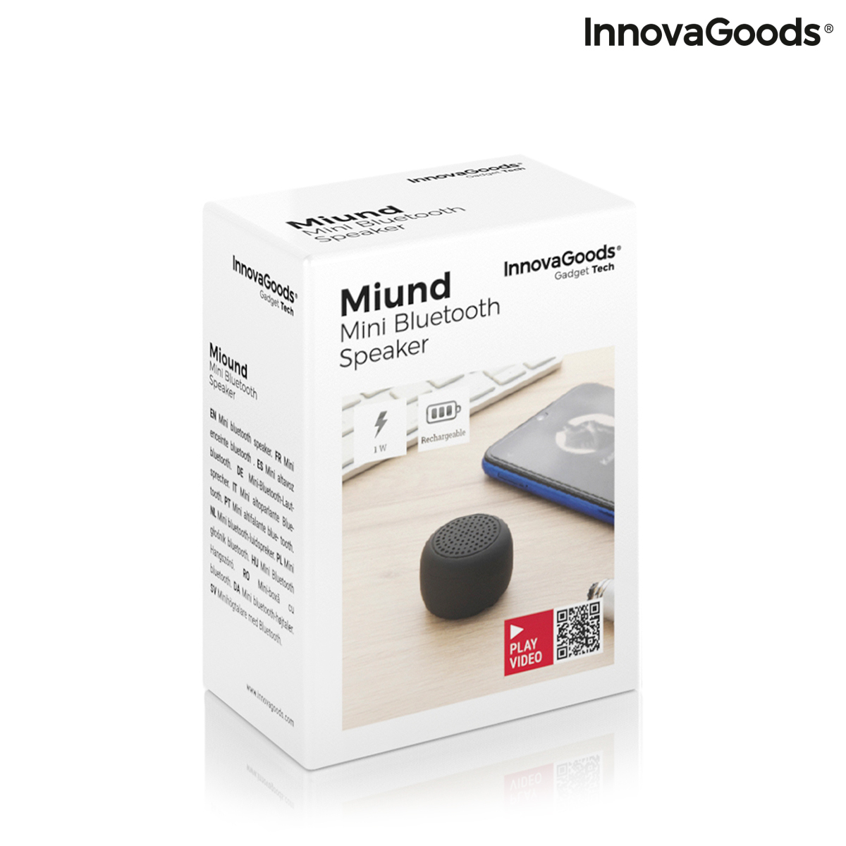 Mini difuzor portabil wireless reîncărcabil Miund InnovaGoods