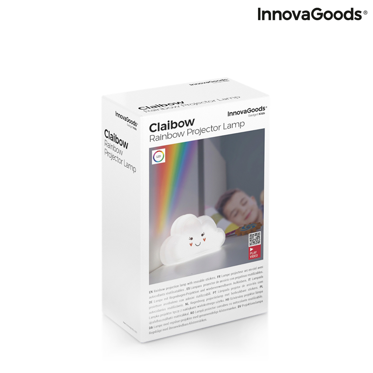 Lampă cu proiector și autocolante Rainbow Claibow InnovaGoods