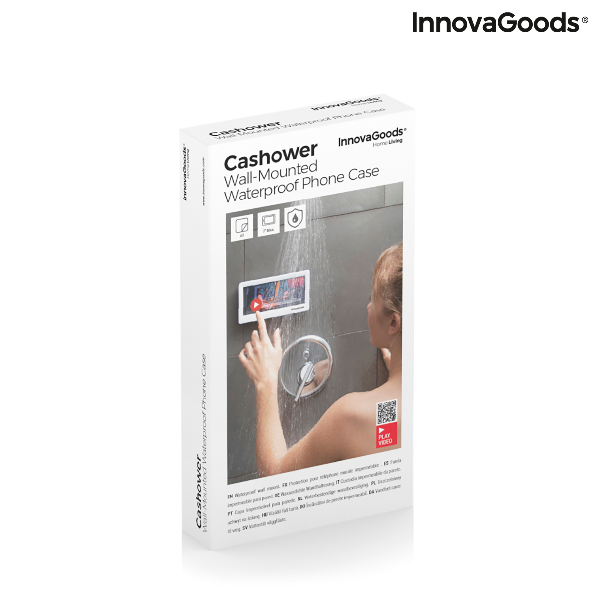 Carcasă de perete impermeabilă pentru smartphone Cashower InnovaGoods