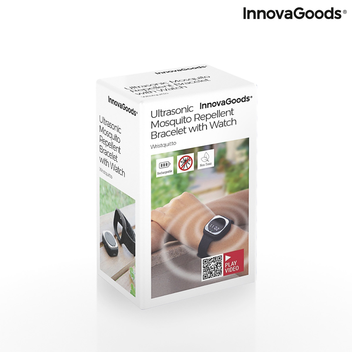 Ceas cu ultrasunete împotriva țânțarilor Wristquitto InnovaGoods