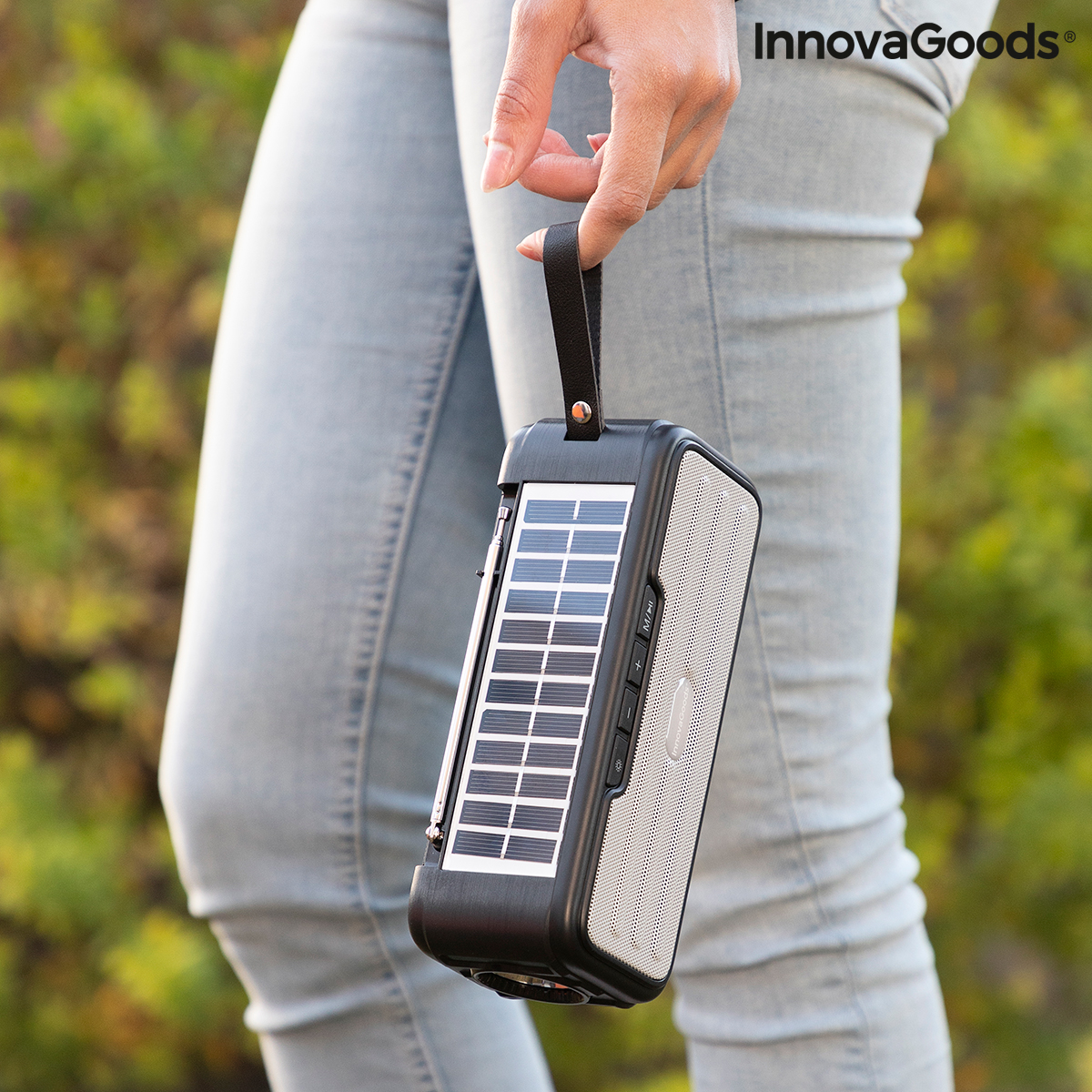 Difuzor wireless cu încărcare solară și lanternă LED Sunker InnovaGoods