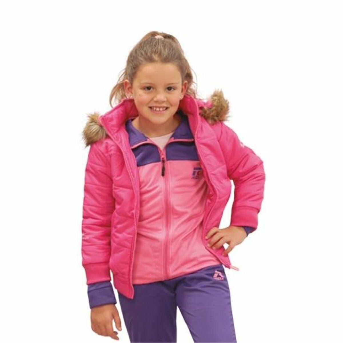 Jachetă Sport pentru Copii Rox R Baikal Roz - Mărime 8 Ani
