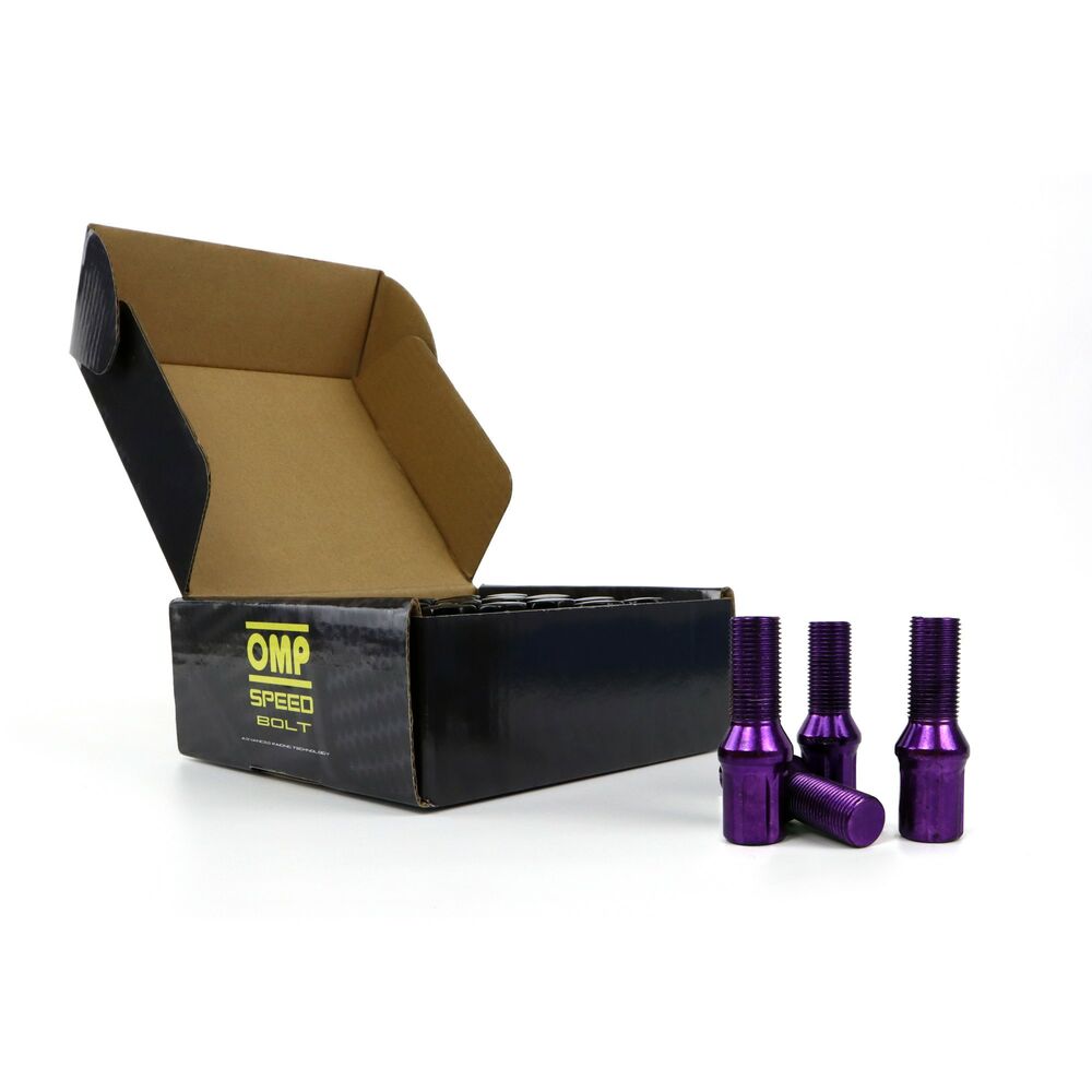 Set Piulițe OMP 27 mm Violet 20 uds M12 x 1,25