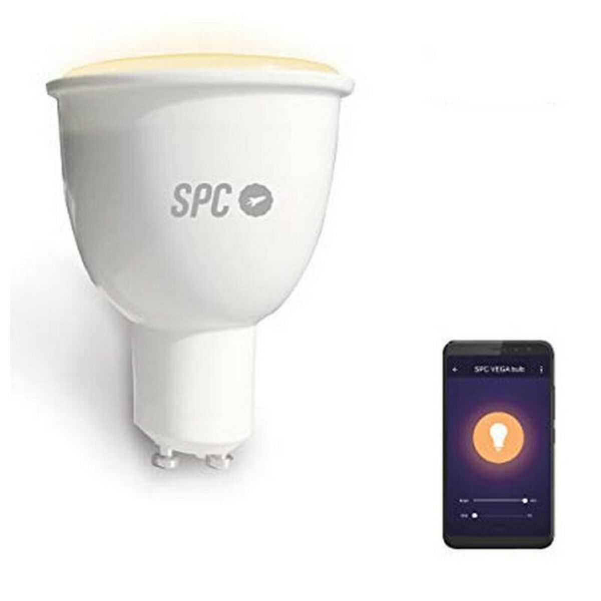 Bec Inteligent SPC 6106B LED GU10 4,5W A+ Lumină albă
