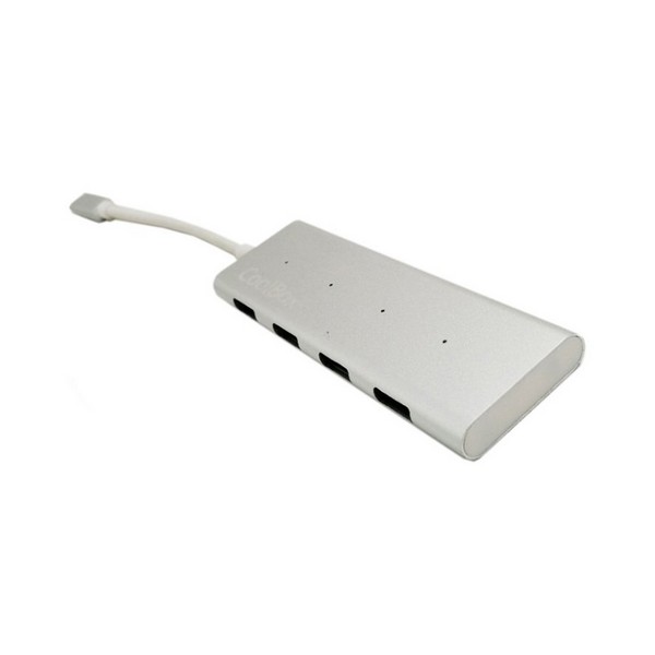 Hub USB CoolBox COO-HUC4U3 Alb (4 porturi)