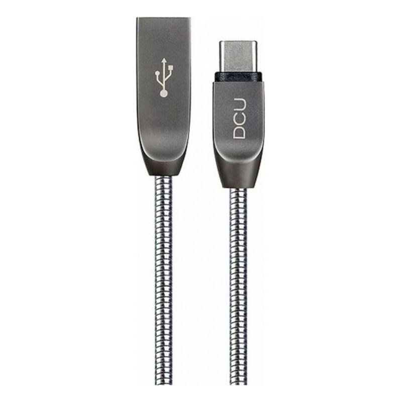 Cablu USB A la USB C DCU Argintiu