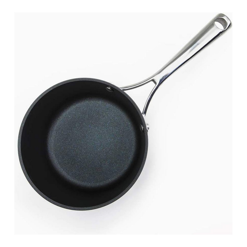 Caserolă cu capac Amercook Negru Teracotă Cuptor Oțel inoxidabil Aluminiu (Ø 18 cm)