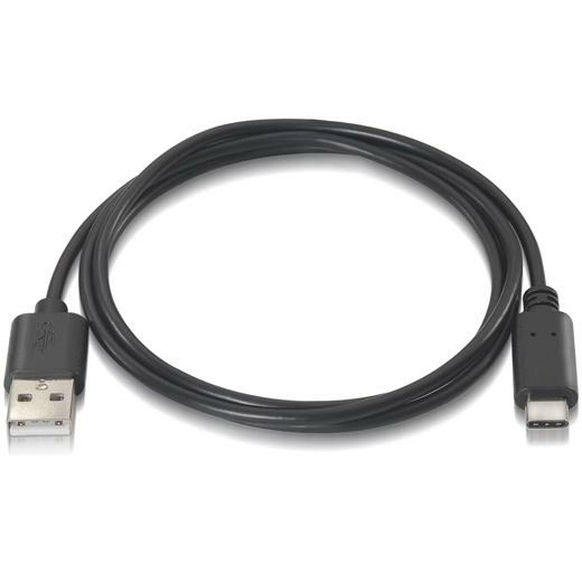 Cablu USB A la USB C Aisens A107-0050 Negru 50 cm