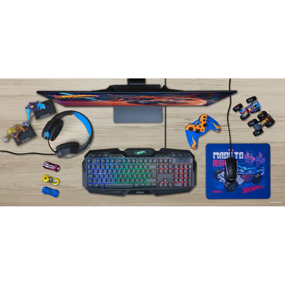 Telecomandă Jocuri Gaming Krom KEY EDICION HOTWHEELS