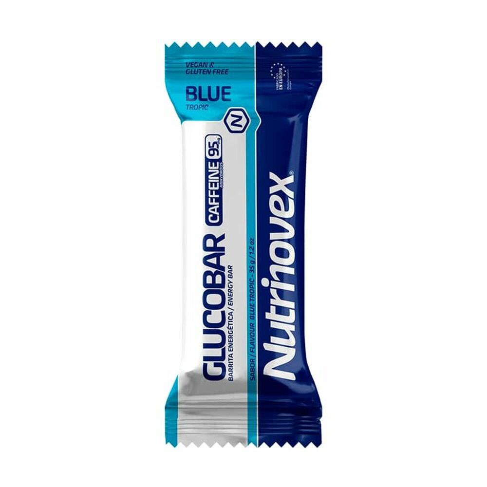 Baton proteic Glucobar Nutrinovex  Blue Tropic  Cofeină