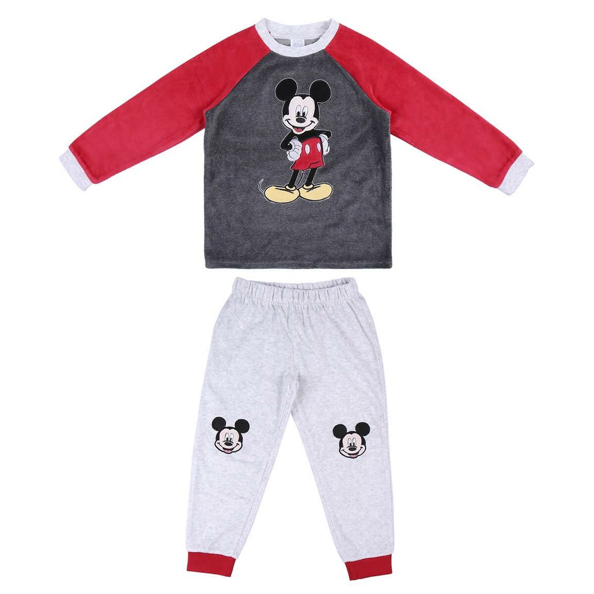Pijama Infantil Mickey Mouse Gri - Mărime 4 Ani