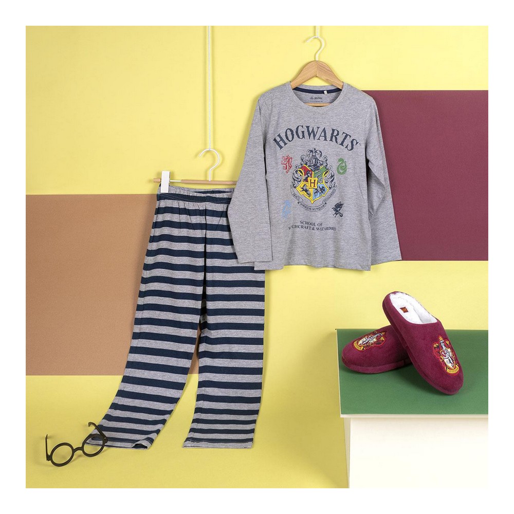 Pijama Infantil Harry Potter Gri - Mărime 8 Ani