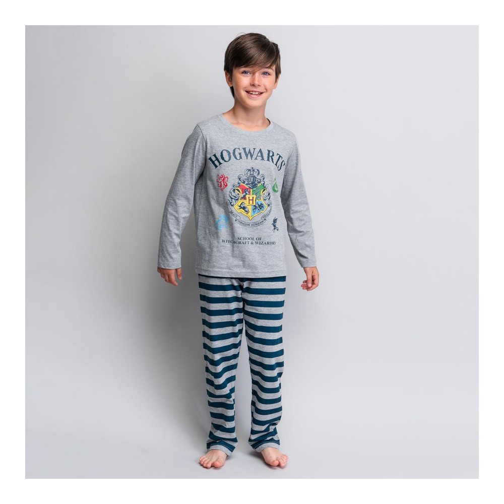 Pijama Infantil Harry Potter Gri - Mărime 8 Ani