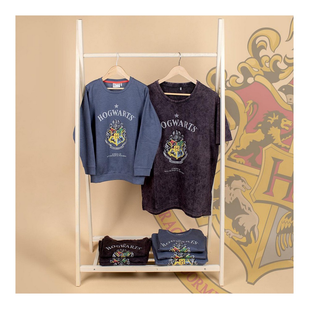 Tricou cu Mânecă Lungă pentru Copii Harry Potter Gri închis - Mărime 12 Ani