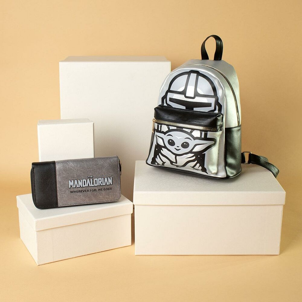 Rucsac Casual The Mandalorian Argintiu (22 x 27 x 12,5 cm)