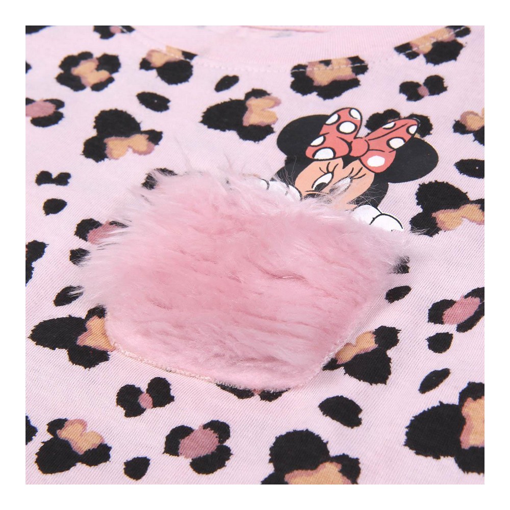 Tricou cu Mânecă Lungă pentru Copii Minnie Mouse Roz - Mărime 6 Luni