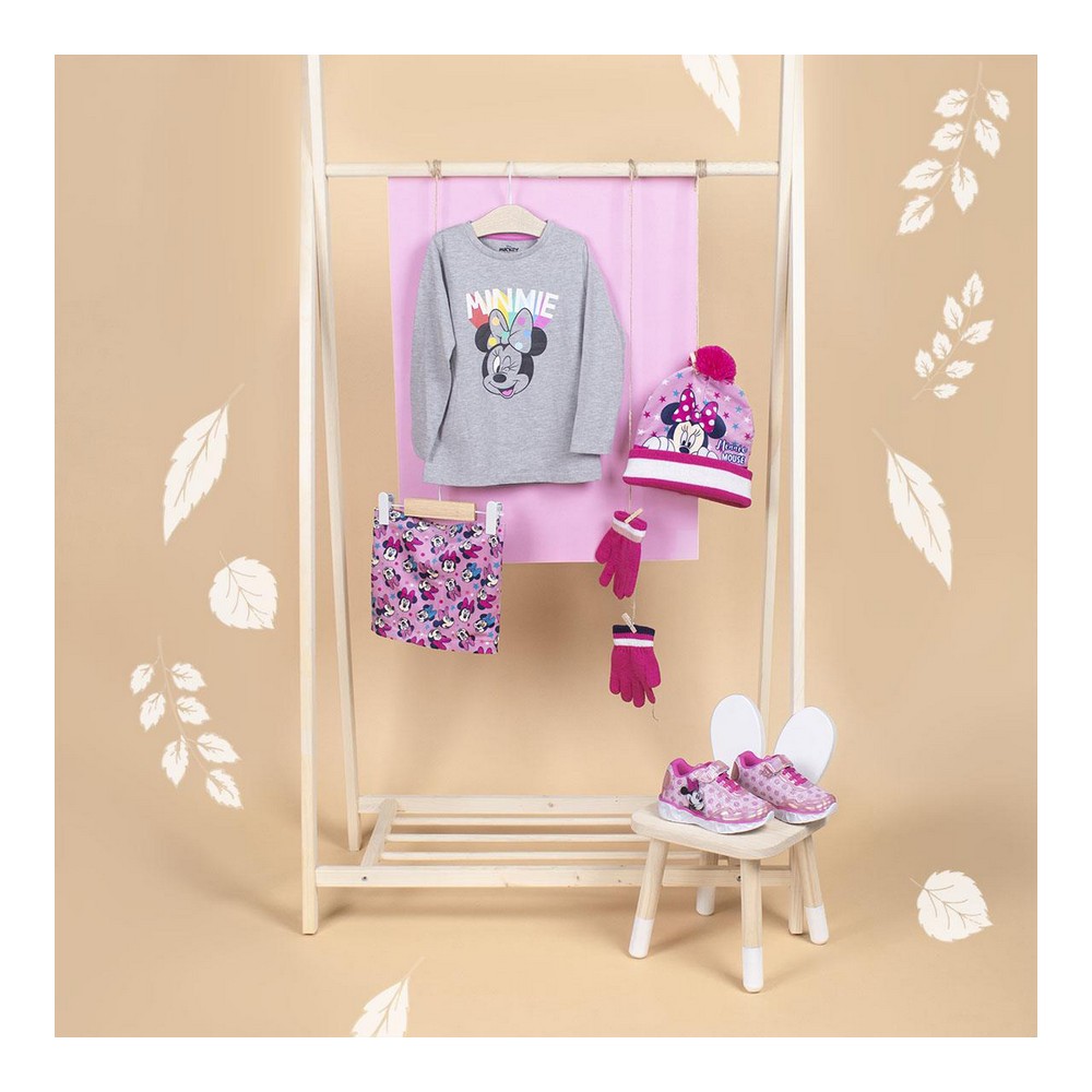 Tricou cu Mânecă Lungă pentru Copii Minnie Mouse Gri - Mărime 4 Ani