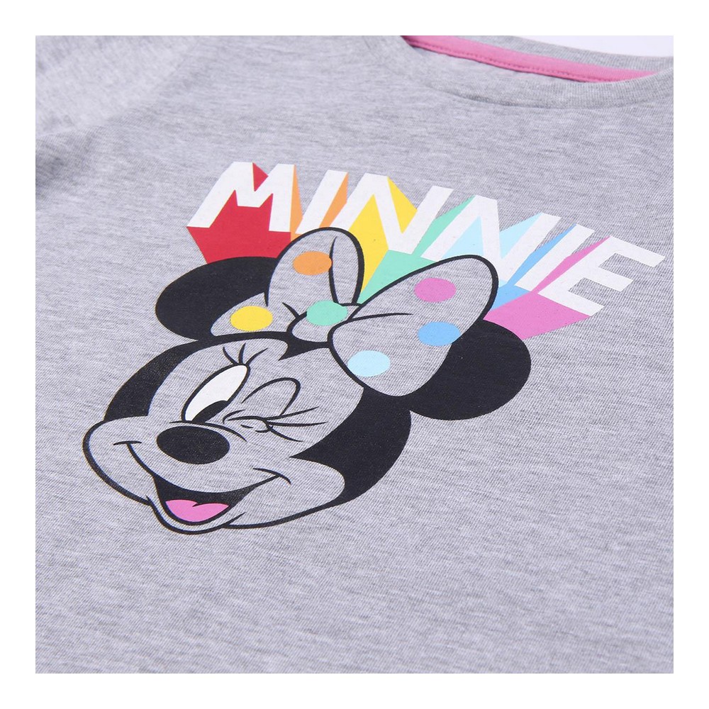 Tricou cu Mânecă Lungă pentru Copii Minnie Mouse Gri - Mărime 4 Ani