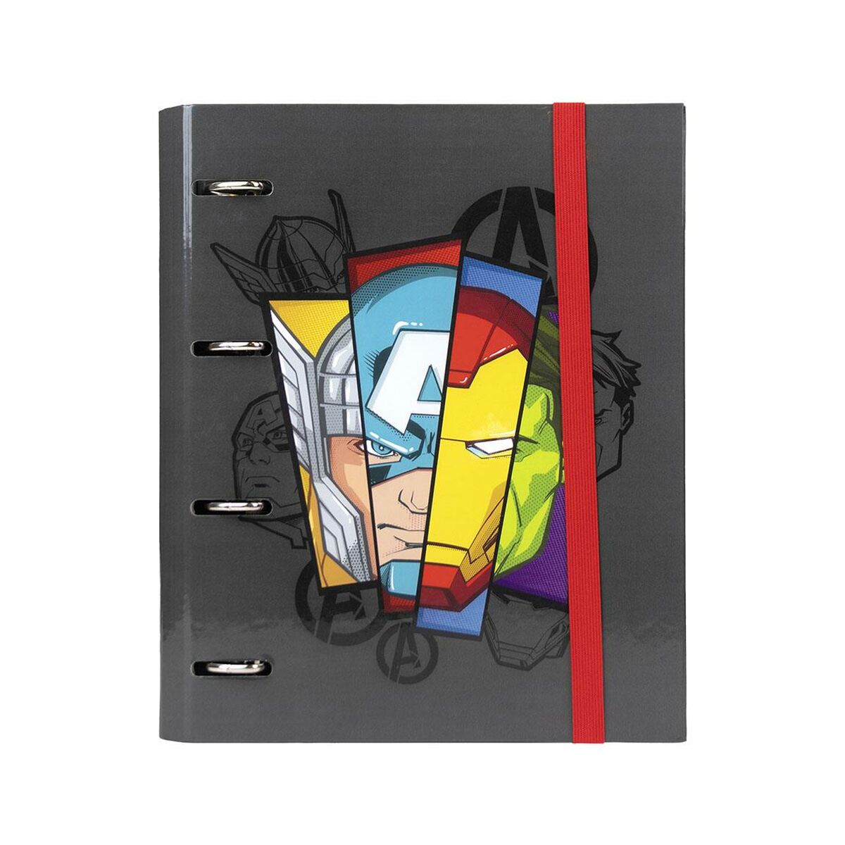 Biblioraft The Avengers A4 Negru (26 x 32 x 4 cm)