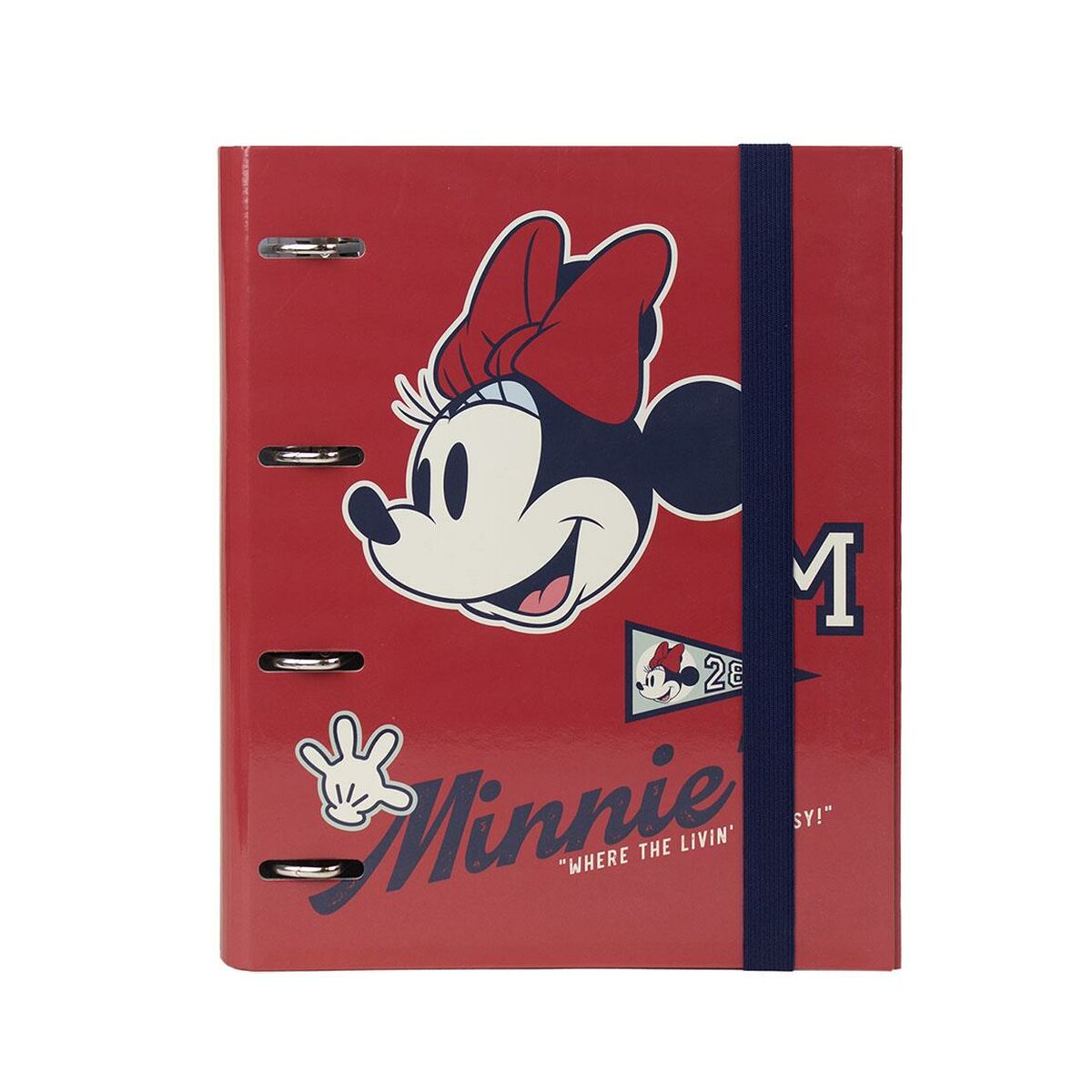 Biblioraft Minnie Mouse A4 Roșu (26 x 32 x 4 cm)