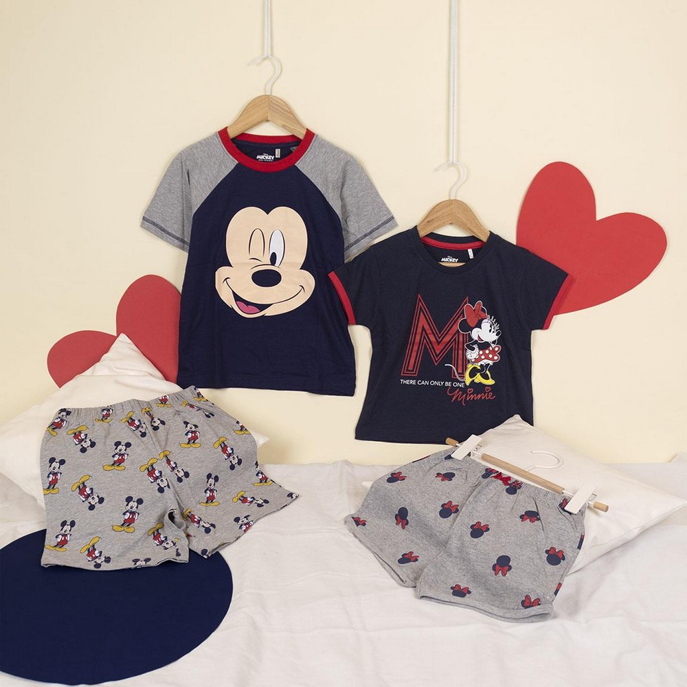 Pijamaua de Vară Mickey Mouse Gri - Mărime 5 Ani