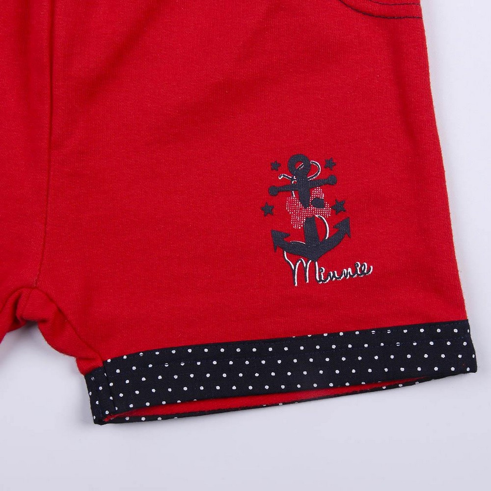Set de lenjerie/haine Minnie Mouse Roșu Bleumarin - Mărime 6 Luni