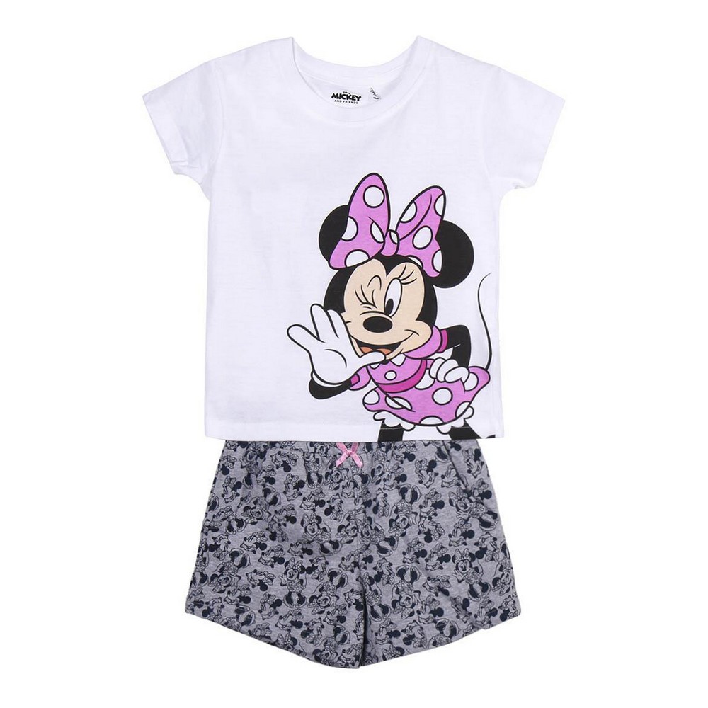 Set de lenjerie/haine Minnie Mouse Alb - Mărime 3 Ani