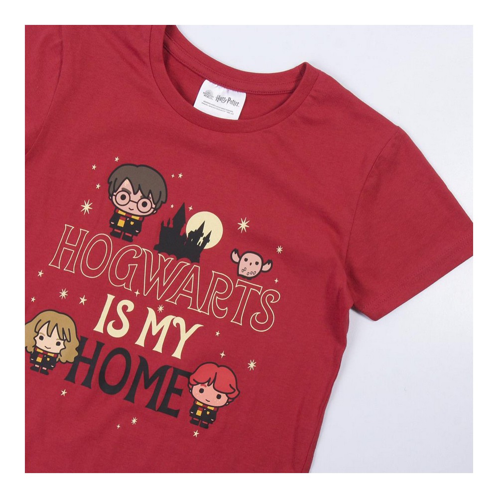 Pijama Infantil Harry Potter Roșu - Mărime 6 Ani