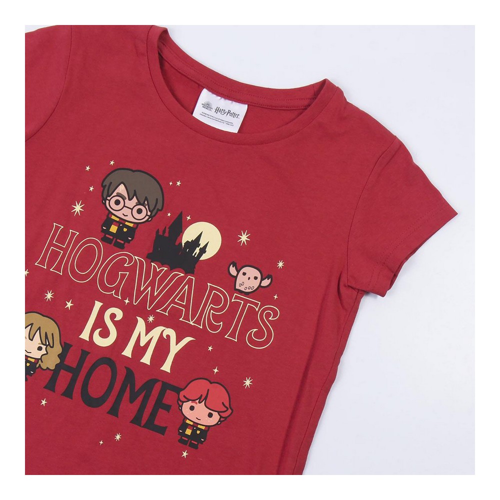 Pijama Infantil Harry Potter Roșu - Mărime 4 Ani