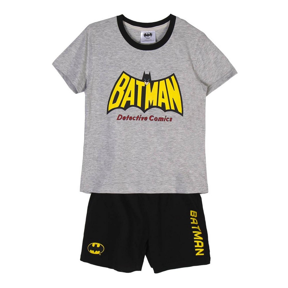 Pijamaua de Vară Batman Gri - Mărime 8 Ani