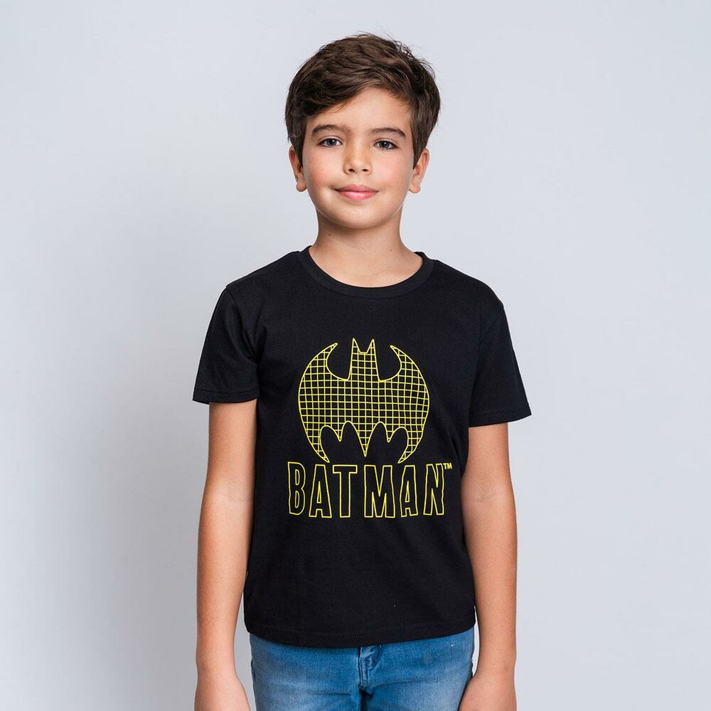 Tricou cu Mânecă Scurtă pentru Copii Batman Negru - Mărime 10 Ani